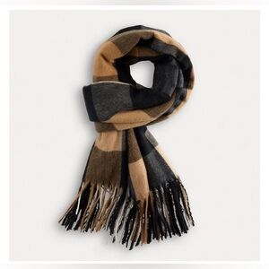 Sonoma Women's Black and Tan Checkered Skirt